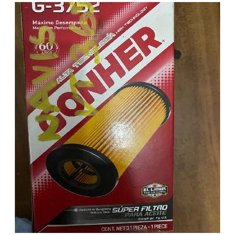 Filtro G 3752

										-