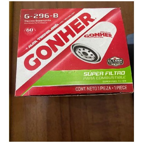 Filtro G 296 B

										-Nuevo