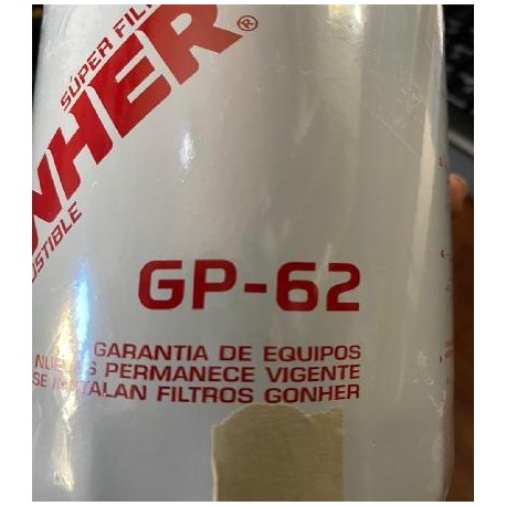 Filtro GP 62

										-