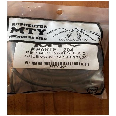 Repuesto para válvula de relevo 110200

										-