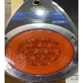 17035 PLAFON REDONDO 4 IN PULGADAS 32 LED HALLO BISEL CROMADO AMBAR 

										-